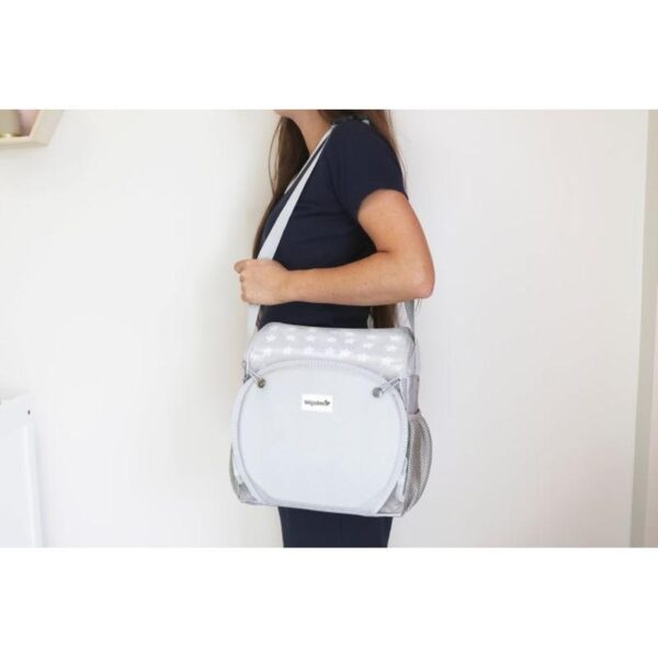 Baby To Love Φορητό Καρεκλάκι - Κάθισμα Φαγητού Booster Travel Up 30x29x13.50cm White Stars BTL304034 - Image 4