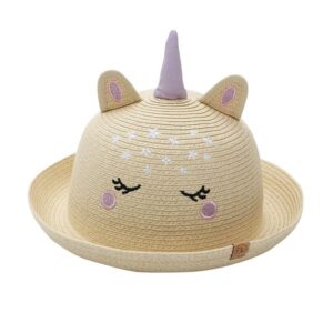 FlapJackKids Ψάθινο Καπέλο UPF 50+ 4-6 Ετών Unicorn FJKST844L