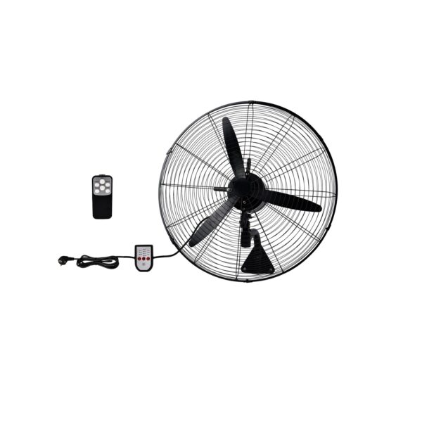 Adeleq ΑΝΕΜΙΣΤΗΡΑΣ ΕΠΙΤΟΙΧΟΣ ΜΑΥΡΟΣ ΜΕ CONTROL 130W Φ66cm ΜΕ ΤΗΛΕΧ/ΡΙΟ 18-35
