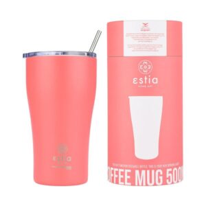 Estia Θερμός Coffee Mug Save The Aegean 500ml Fusion Coral 01-23164