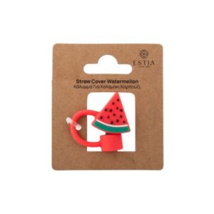 Estia Κάλυμμα - Καπάκι Για Καλαμάκι Straw Tumbler Καρπούζι Κόκκινο 01-40987 - Image 2