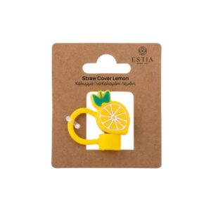 Estia Κάλυμμα - Καπάκι Για Καλαμάκι Straw Tumbler Λεμόνι Κίτρινο 01-41007 - Image 2