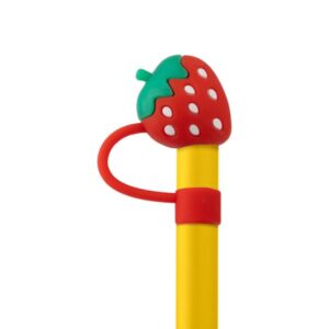 Estia Κάλυμμα - Καπάκι Για Καλαμάκι Straw Tumbler Φράουλα Κόκκινο 01-41090