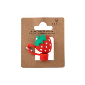 Estia Κάλυμμα - Καπάκι Για Καλαμάκι Straw Tumbler Φράουλα Κόκκινο 01-41090 - Image 2