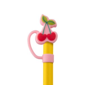 Estia Κάλυμμα - Καπάκι Για Καλαμάκι Straw Tumbler Κεράσι Ροζ 01-41106