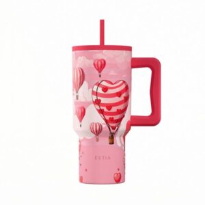 Estia Θερμός Ποτήρι Straw Tumbler XL 900ml Save The Aegean Love Ascend 01-41533