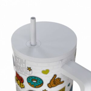 Estia Θερμός Ποτήρι Straw Tumbler XL 900ml Save The Aegean Urban Vibes 01-41540 - Image 3