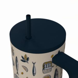 Estia Θερμός Ποτήρι Straw Tumbler XL 900ml Save The Aegean Salt Life 01-41557 - Image 3