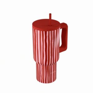 Estia Θερμός Ποτήρι Straw Tumbler XL 900ml Save The Aegean Viva Stripe 01-41564 - Image 2