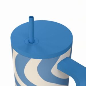 Estia Θερμός Ποτήρι Straw Tumbler XL 900ml Save The Aegean Ocean Waves 01-41571 - Image 3