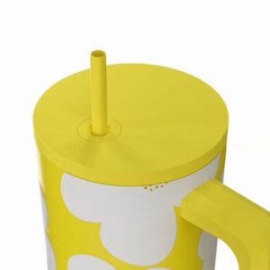 Estia Θερμός Ποτήρι Straw Tumbler XL 900ml Save The Aegean Yellow Daisy 01-41625 - Image 3
