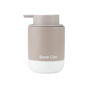 Estia Αντλία Σαπουνιού Tone Lab Κεραμική 280ml Φ8.1xY12.5cm Stone Clay 02-40154