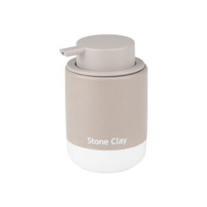 Estia Αντλία Σαπουνιού Tone Lab Κεραμική 280ml Φ8.1xY12.5cm Stone Clay 02-40154 - Image 2