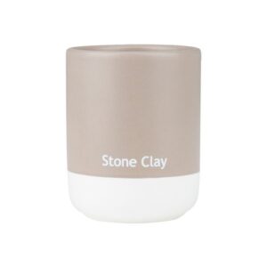 Estia Ποτηράκι Μπάνιου Tone Lab Κεραμικό Φ8.1xY10.2cm Stone Clay 02-40192