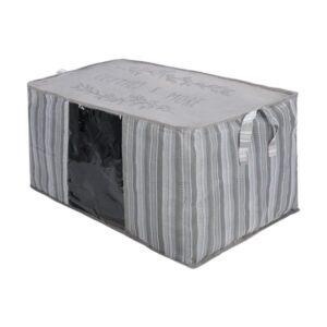 Estia Θήκη Αποθήκευσης Non Woven Υφασμάτινη 50x40x30cm Με Παράθυρο Ivory 03-23997