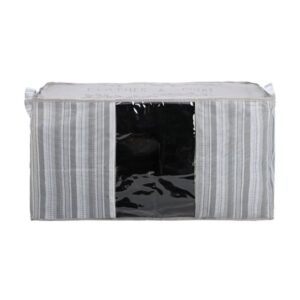 Estia Θήκη Αποθήκευσης Non Woven Υφασμάτινη 50x40x30cm Με Παράθυρο Ivory 03-23997 - Image 2