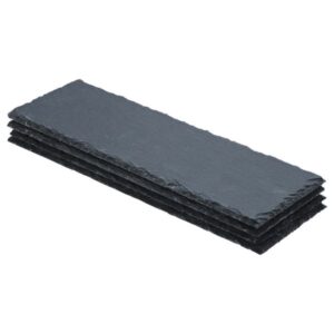 Estia Πλατώ Σερβιρίσματος Σχιστόλιθου 30x10cm Σετ 4Τμχ 07-24079