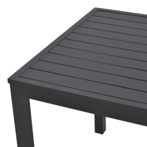 Pakoworld Τραπεζάκι Παραλίας Kliton Αλουμινίου 45x45x41cm Μαύρο 288-000025 - Image 3