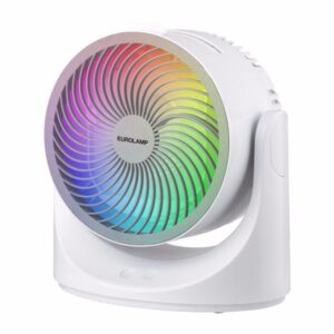 Eurolamp Επιτραπέζιο Air Cooler Φ18.5 10W Με USB Και RGB Φως 300-20548