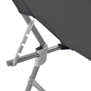 Pakoworld Ξαπλώστρα Παραλίας Pasein Ατσάλι-Textilene 55x185x24cm Ανθρακί 396-000008 - Image 3