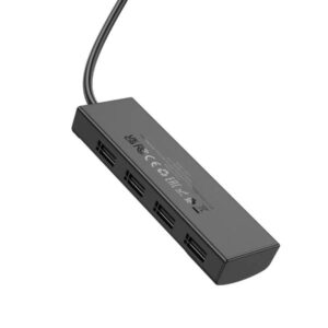 Hoco USB Hub 4 Θέσεων USB 2.0 Easy Safety 5V/3A 1.2m HB41 Μαύρο 615136 - Image 2