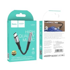 Hoco Αντάπτορας USB-C Σε 3.5mm Θηλυκό Μεταλλικό LS33 Γκρι 761163 - Image 8