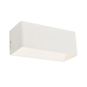 Aca Φωτιστικό Επίτοιχο LED 2x3W 590LM 4000K L25x10x10cm Μεταλλικό Nephele Λευκό L350374L