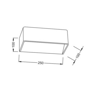 Aca Φωτιστικό Επίτοιχο LED 2x3W 590LM 4000K L25x10x10cm Μεταλλικό Nephele Λευκό L350374L - Image 2