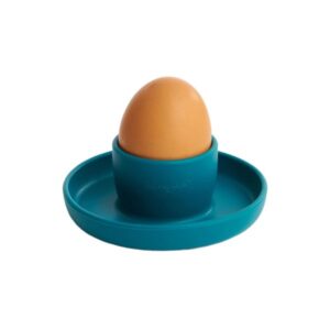 Zingies Πιατάκι - Θήκη Σιλικόνης Για 1 Αυγό Angie Φ10xY3.5cm Teal ANGIE-TL