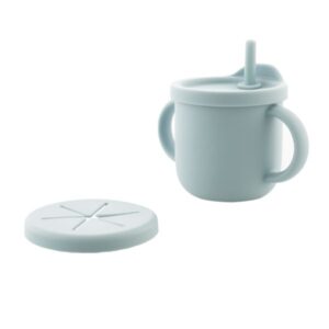 Zingies Ποτήρι Coby Σιλικόνης 3 Σε 1 250ml Dusty Blue COBY-DB