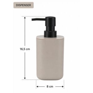 MRShome Σετ Μπάνιου Από PP 3 Τεμαχίων Μπεζ DF-0057003 - Image 3