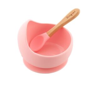 Zingies Σετ Φαγητού Σιλικόνης Ziggy 2 Τεμαχίων Pink ZIGGY-PN